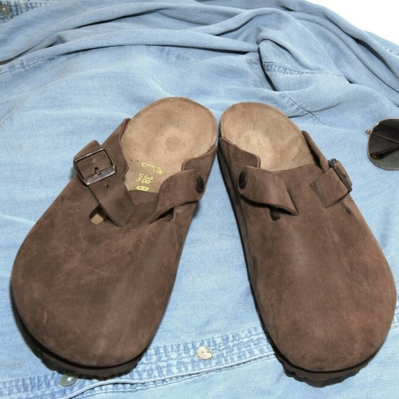 birkenstock boston tobacco oiled leather